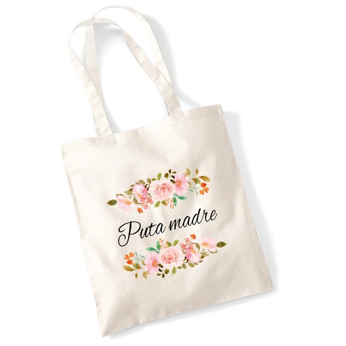 Jutebeutel puta madre spanisch - jutebeutel,