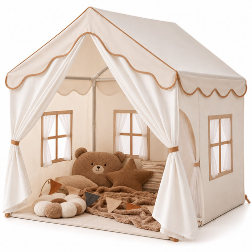 Kinderzelt mit matte - 2-in-1,