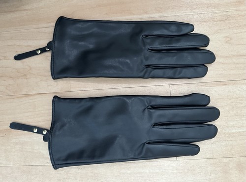 Echtlederhandschuhe schwarz - ,