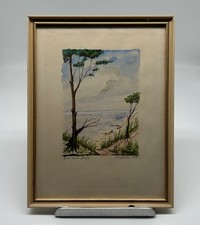 Kleines Aquarell Ostsee Küste