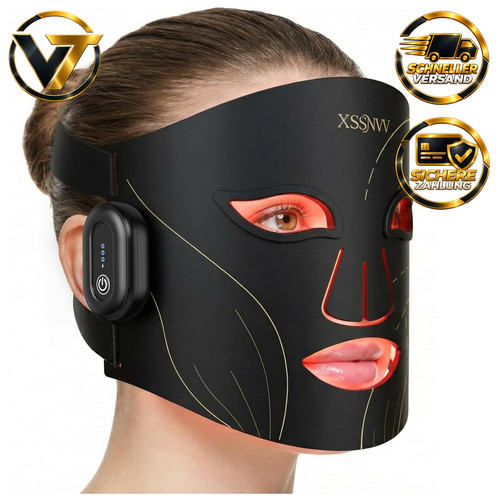 Led maske gesicht kabellos - led,