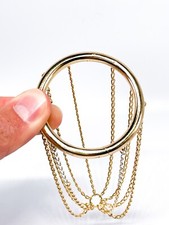 Silber Penis Ring Cockring Penisring | vergoldet gebraucht | Ø 48,6mm 50gr 925er