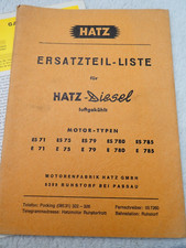 HATZ DIESEL ES 75  ES 785 E75