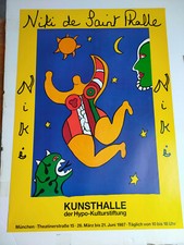 Plakat Niki de Saint Phalle 1987 Kunsthalle München Original  TOP!