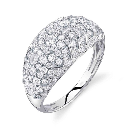 14k weißgold diamant ring - 14k,