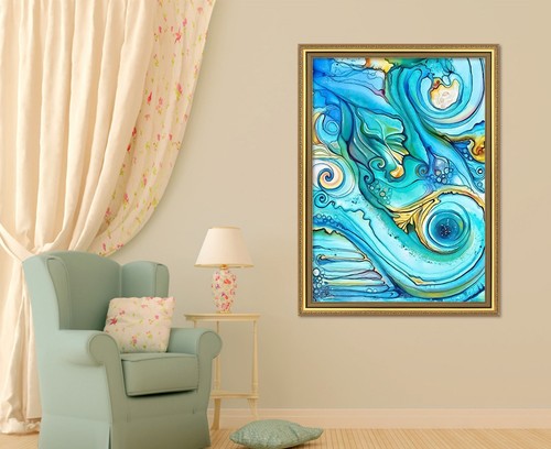 Malerei wasserstrom 69 - 3d,