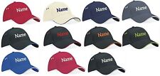 Cap individuell BESTICK mit Namen / Text, Basecap Sport Cappy Caps Mütze Hut