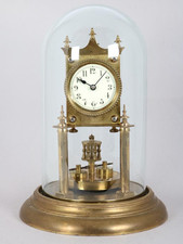 FRÜHE ANTIKE JUF 400 TAGE JUBILÄUMSUHR Patent Angemeldet FUNKTIONSFÄHIG Schlüssel