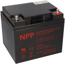 NPP Blei-Akku NPD12-45 12V 45Ah zyklenfest kompatibel 38Ah 40Ah 50Ah AGM Scooter