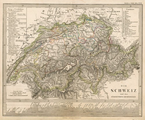 Schweiz original stahlstich - schweiz,