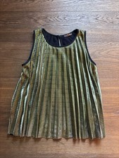 Bluse Shirt Gold Gr. 38 Aus Italien TOP Zustand