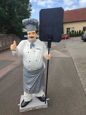 Chefkoch mit Tafel 1,85m hoch