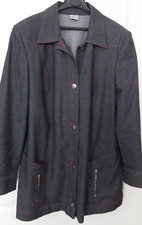 Schöne Jeans-Jacke von ELENA GRUNERT  in der Gr. 46 in dunkelblau - WIE NEU!