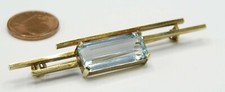 Brosche Nadel Aquamarin Topas