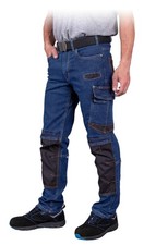 Jeans-Arbeitshose blau Stretch-Jeans Arbeitsbundhose Gr. 46-60 Montagehose