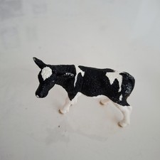 Schleich Kalb Schwarz Weiß Cow Spielzeug 