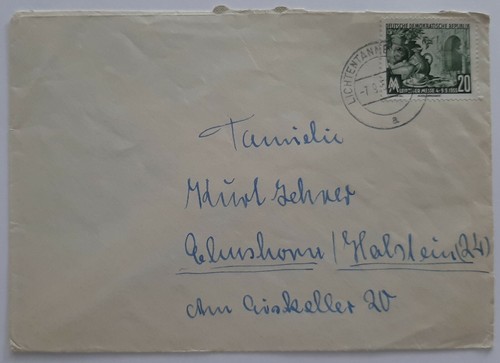 Ddr brief sauber - sauber, gestempelt