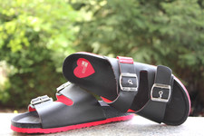 Moschino Love Damen Sandalen, LUXUS Sandale, LEDER, NEU Gr.40