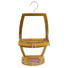 Duschregal für Badezimmer, Ablage, Hängeregal, Wandregal, Bambus und Metall - 2 