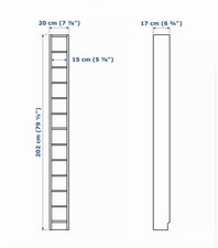 IKEA-Regal GNEDBY, weiß, H