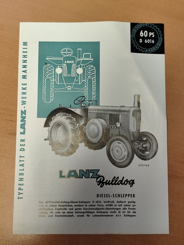Lanz bulldog d6016 prospekt - lanz,