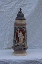 Bierkrug Reinhold Merkelbach Model 1203 "Die Wacht am Rhein" 2,5 Liter