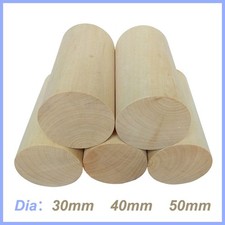 30mm 40mm 50mm Solide Holz Zylinder Holzsäule Rundstab Bauklötze Modellbau DIY