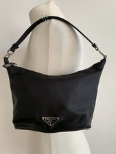 PRADA BAG TESSUTO SIRIO SEMITRACOLLA NERO SCHWARZ BR1269 TASCHE NEU