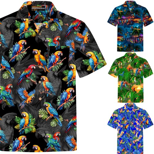 Herren hawaii hemd 100 - hawaii,