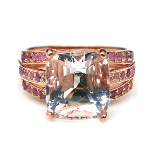 Pink morganit saphir - morganit, ring