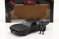 Batmobile mit Batman Figur Film The Batman 2022 schwarz 1:18 Jada Toys