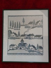 gerahmte Stickbilder