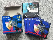 Karton mit 5x SONY MiniDisc