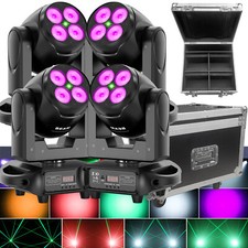 4STK Laser Beam Moving Head 4 LEDs Bühnenlicht DMX RGBW Stage DJ Bar Party Show