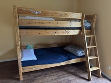 Doppel Hochbett Kinderbett 90x200 Holzbett