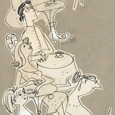 Illustration Karikatur Berlin