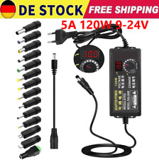 9V-24V 5A 120W Verstellbarer Netzadapter,Einstellbares Netzteil AC DC Adapter