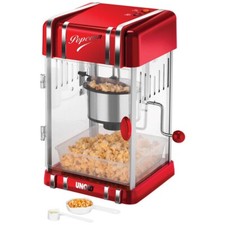 UNOLD Popcornmaschine Retro Profi  Popcornmaker Popcornautomat mit Edelstahltopf