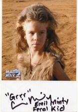 EMIL MINTY Autogramm FERAL KID - Mad Max 2 ROAD WARRIOR - ORIGINAL Signed  - RAR