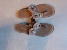 Schuhe Damen Sandalen Zehentrenner braun Gr. 39 von Graceland