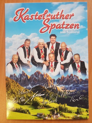 Autogrammkarte kastelruther - autogrammkarte,