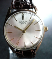 TOPP! Seltene  NUMA  „BOY“ Medium # ca. 1960er # 30 mm  # Handaufzug # lesen