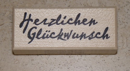 Stempel herzlichen - --,