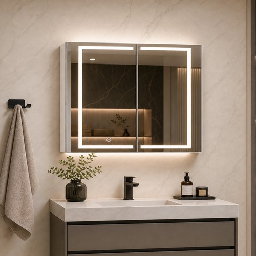 Led badezimmerspiegel - badezimmerspiegel, 60