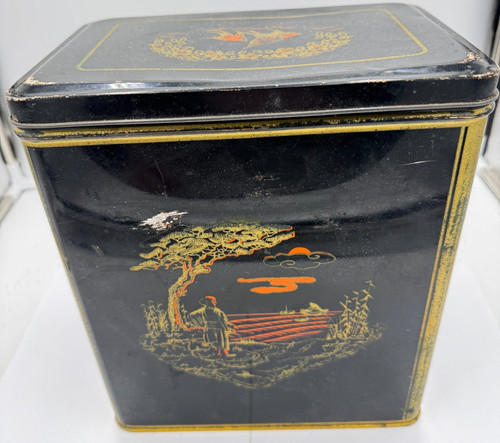 Vintage alte teedose groß - alte,