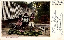 Ak Afrikanische Kinder essen