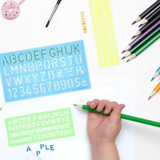 Buchstabenvorlagen Druckschablonen Set 4 Stück MehrzweckDIY