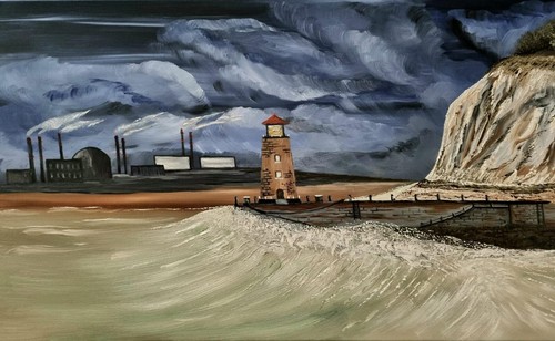 ölgemälde leuchtturm - Ölgemälde,