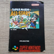 Anleitung Super Mario Allstars Nintendo SNES Spielanleitung Handbuch Deutsch NOE