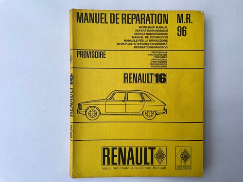 Reparaturhandbuch renault r16 - renault,